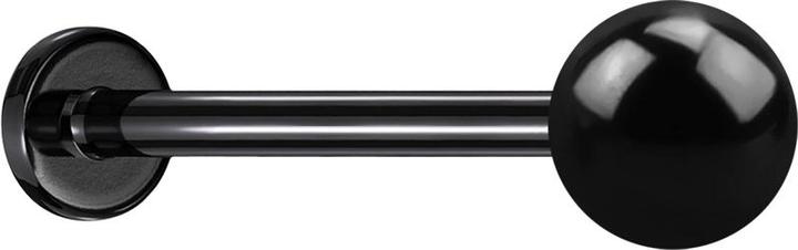 Star Piercing Micro Labret schwarz mit Kugel (ohne Messing, Titan G23)