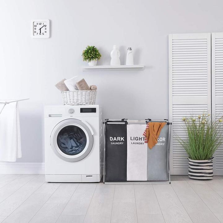 Produktbild König Design Wäschesammler Fächer Wäschebox Wäschetruhe Wäschetrenner Wäschesortierer Wäsche