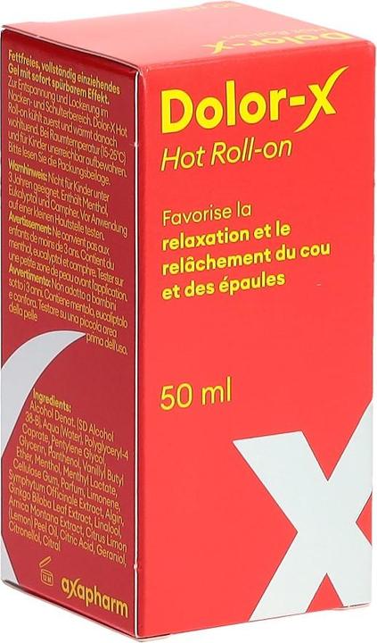 Actual product image Dolor-X Hot roll-on gel (1 x, 50 ml, 90 g)