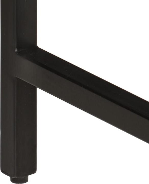 Immagine prodotto VidaXL Tavolo da pranzo in ferro e legno grezzo (110 x 55 x 75 cm)
