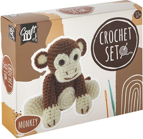 Legind Craft ID - Crochet kit Monkey, 15x9x13,5 cm - (K-CR1704/GE)