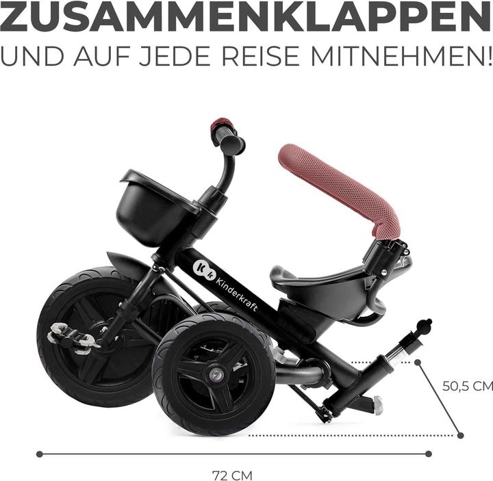 Productafbeelding KinderKraft driewieler AVEO ROSE PINK