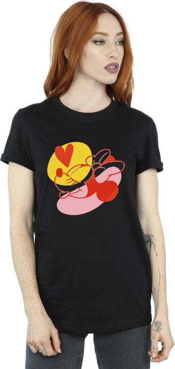 Immagine prodotto Disney Minnie Mouse Tongue Heart Maglietta Ampia Donna (L)