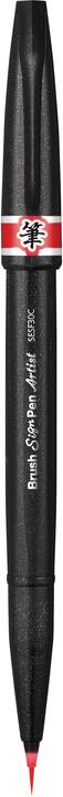 Actual product image Pentel Sign Pen Brush Artist (Red, 1 x)