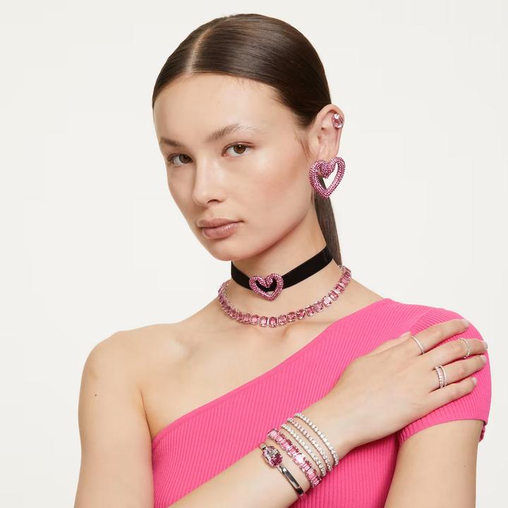 Produktbild Swarovski Matrix Tennis Armband Rundschliff Rosa (15.50 cm, Swarovski Metall)