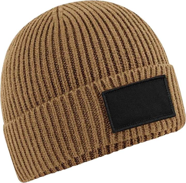 Beechfield Fashion Mütze Gewebter Aufnäher
