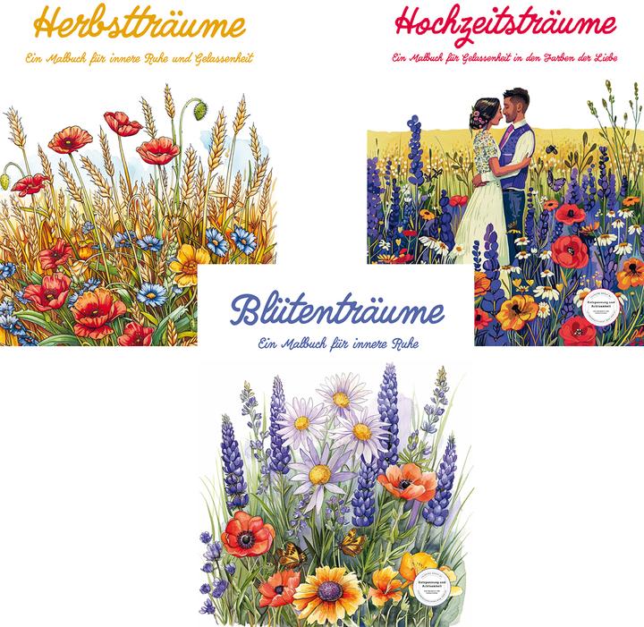 Produktbild Holland:Blütenträume - Ein Malbuch für