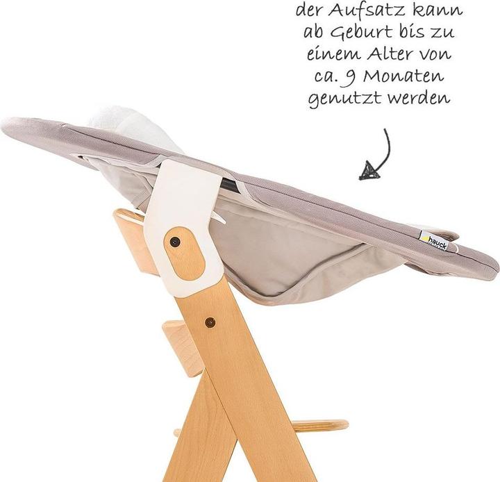 Produktbild Hauck Hochstühle Alpha Move Natur Newborn Set - 5-tlg. Hochstuhl (Hochstuhl)