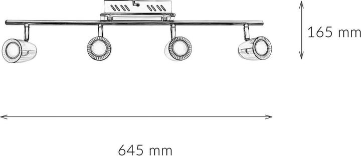 Actual product image Licht-Erlebnisse Spotlight Skylar (1960 lm)