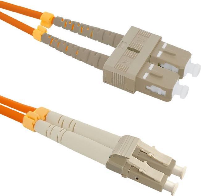 Qoltec 54040 Cavo in fibra ottica SC/UPC LC/UPC LSZH OM2 (2 m)