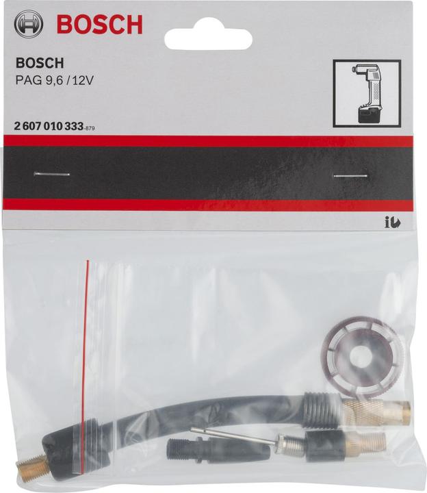 Immagine prodotto Bosch Professional Zubehör Set di accessori per pompe per aria compressa (Set adattatore valvola)