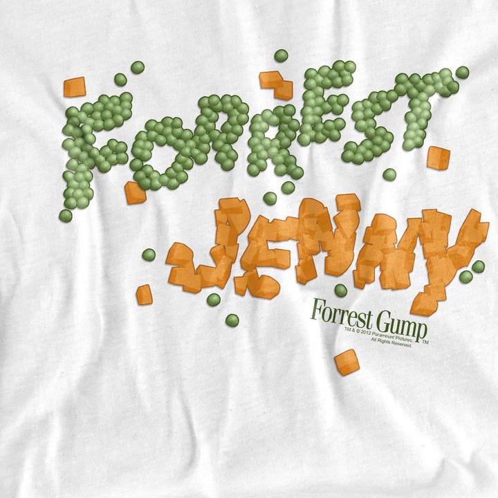 Actual product image Forrest Gump Mens Peas And Carrots T-Shirt (5XL)