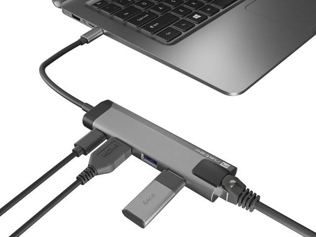 Actual product image Genesis NATEC Multiport Fowler Go USB-C (USB-C, 2 Ports)