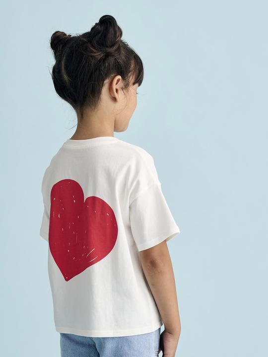 Image du produit Vertbaudet Bedrucktes Mädchen T-Shirt, leichte Oversized-Form (98)