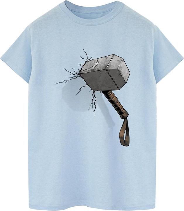 Immagine prodotto Marvel Thor Hammer Crack Maglietta Ampia Donna (XL)