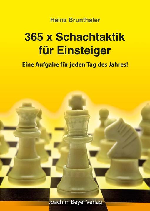 Actual product image 365 x Schachtaktik für Einsteiger (German, Heinz, Brunthaler, 2024)