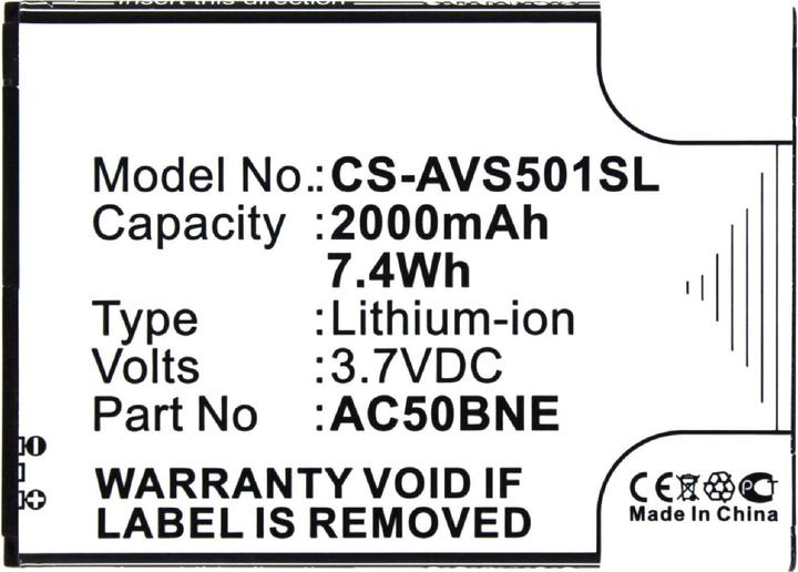 Produktbild AGI 37320 - Akku - Archos - 50B Neon - Schwarz - Lithium-Ion (Li-Ion) - 2000 mAh