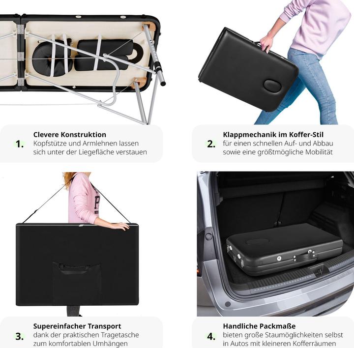 Produktbild tectake 2 Zonen Massageliege