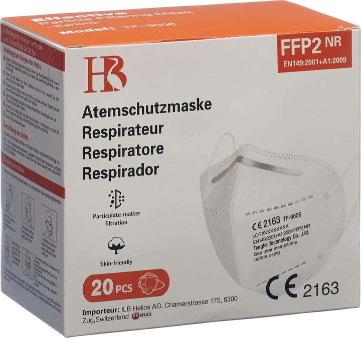 Actual product image Neutral FFP2 respirator mask (FFP2, 20 x)