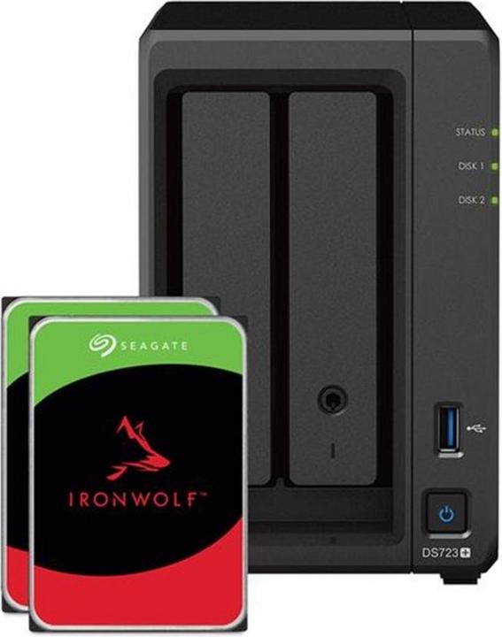 Synology DS723+ (2 x 4 TB, Seagate Ironwolf)