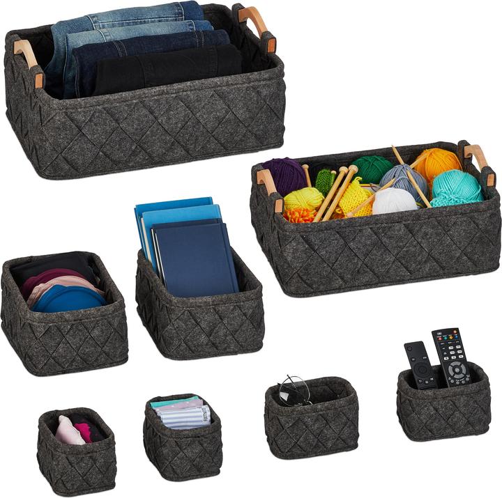 Immagine prodotto Relaxdays 8x Organizer per-armadi (8 x, 42 x 31 x 19 cm)