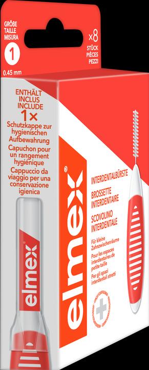 Produktbild Elmex Interdentalbürsten 0.45mm Orange (8 Stk) (8 x, 0.45 mm)
