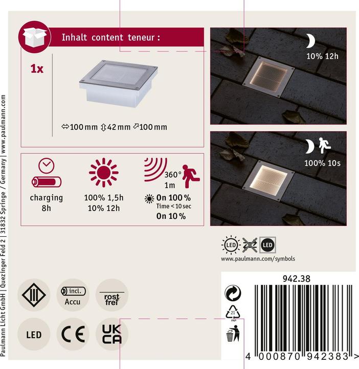 Actual product image Paulmann Aron (50 lm, IP67)