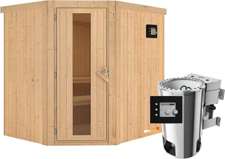Gedämmte Holztür mit Isolierglas