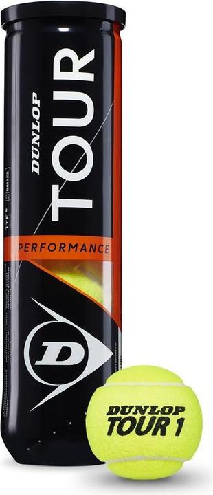 Actual product image Dunlop Tennis balls TOUR PERFORMANCE 4-tube