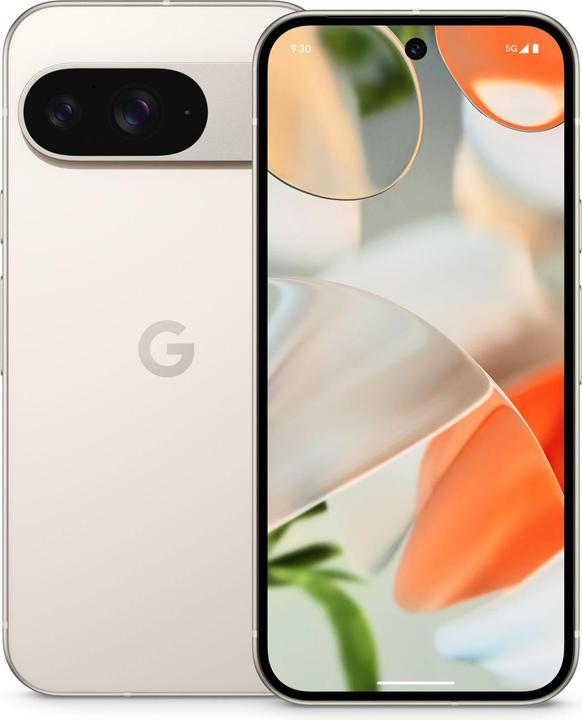 Google Pixel 9 (128 GB, Porcelain, 6.30", SIM + eSIM, 50 Mpx, 5G)