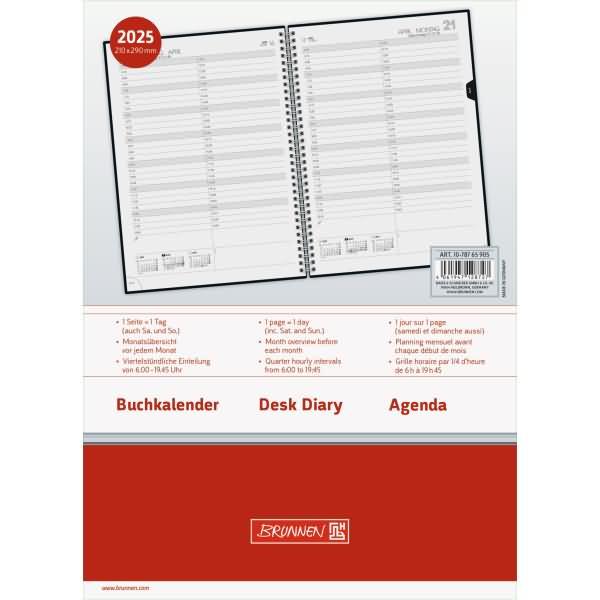 Actual product image Book calendar model 787 (2025) (A4, German)