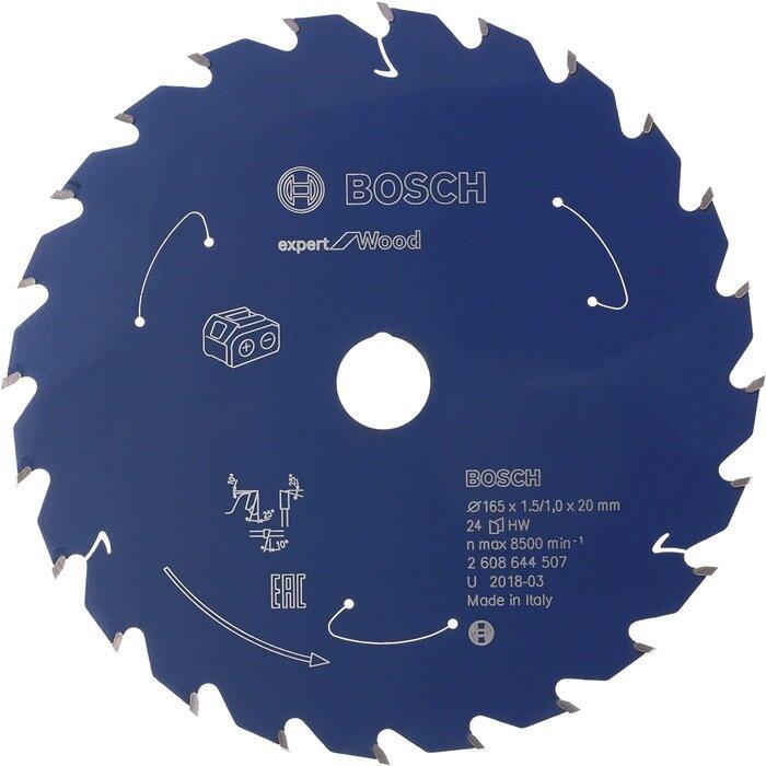 Immagine prodotto Bosch Professional Zubehör Lama per sega circolare a batteria Expert for Wood, 165 x 1,5/1 x 20, 48 denti
