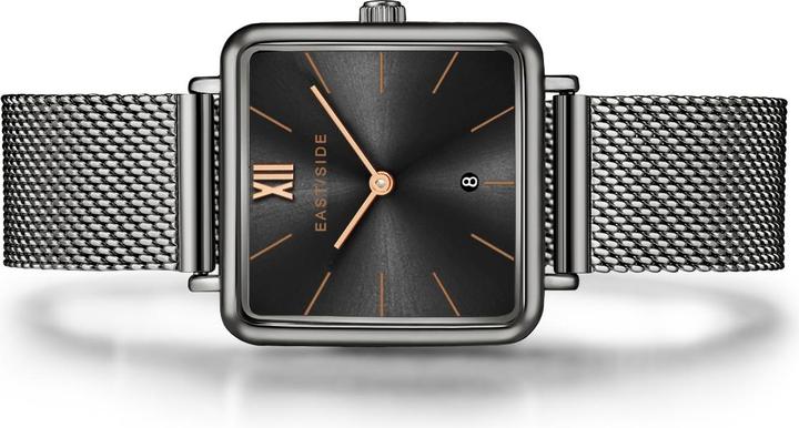 Actual product image Eastside Ladies quartz watch Grand stainless steel anthracite - 24167 (Analogue wristwatch, 37.60 mm)