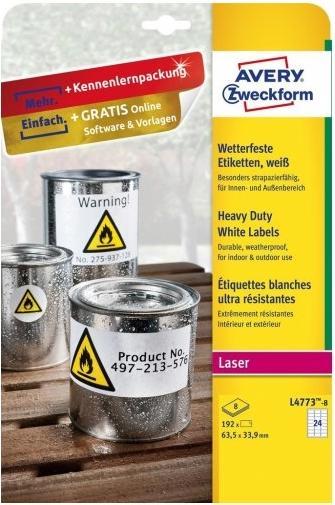 Produktbild Avery wetterfeste Etiketten