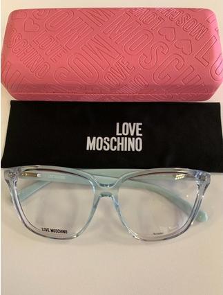 Actual product image Moschino Love MOL583 Z90 Blue Aqua 55x14x140 Full Rim 100% Authentic