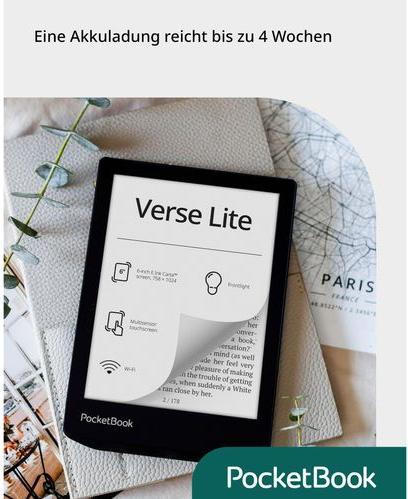 Produktbild PocketBook Verse Lite (6", 8 GB, Midnight Grey)