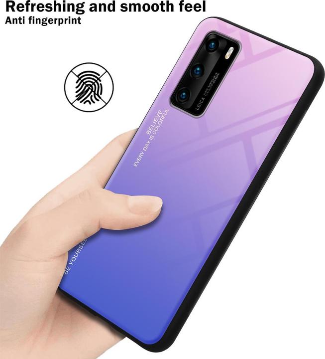 Actual product image Cadorabo TPU 2 colors glass cover (Huawei P40)