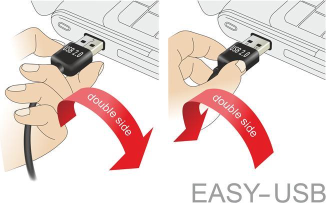 Produktbild Delock USB2.0-Verlängerungskabel Easy, 5m, weiss (5 m, USB 2.0)
