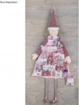 Produktbild Rayher Adventskalender zum Aufhängen, rosé, 1 Stück