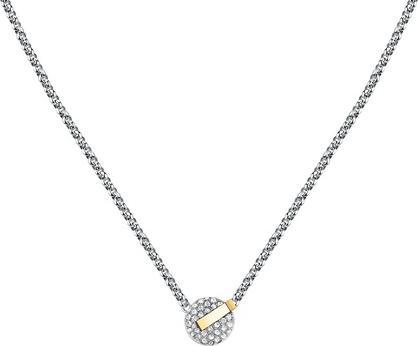Trussardi Charming Bicolor Necklace With Crystals T-Round Tjayf05