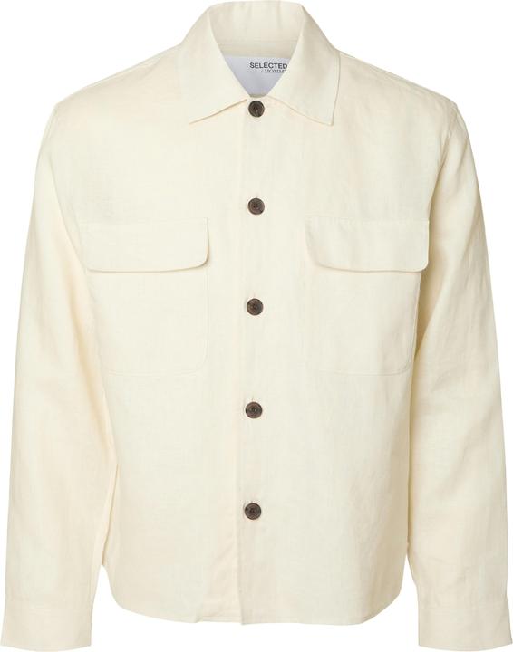 Selected Homme 100% Leinen Overshirt