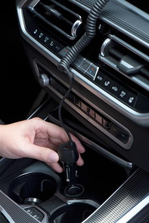 Image du produit Forcell Chargeur de voiture USB 38W + câble USB-C