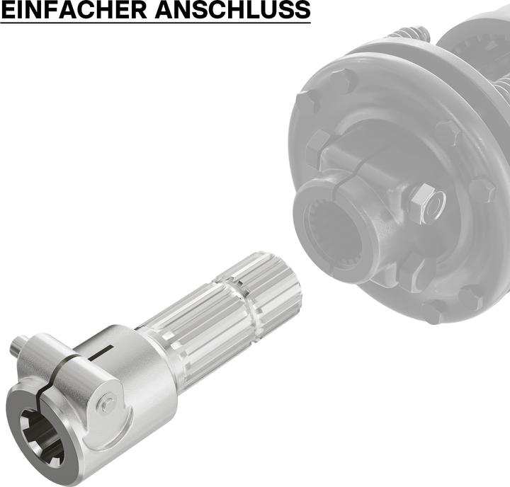 Actual product image Wiltec Adaptor Sleeve for PTO Shaft 175 mm w/ 1 3/8" 6N Spline Housing and 1 3/4" 20T Output Shaf (Tractor accessories)
