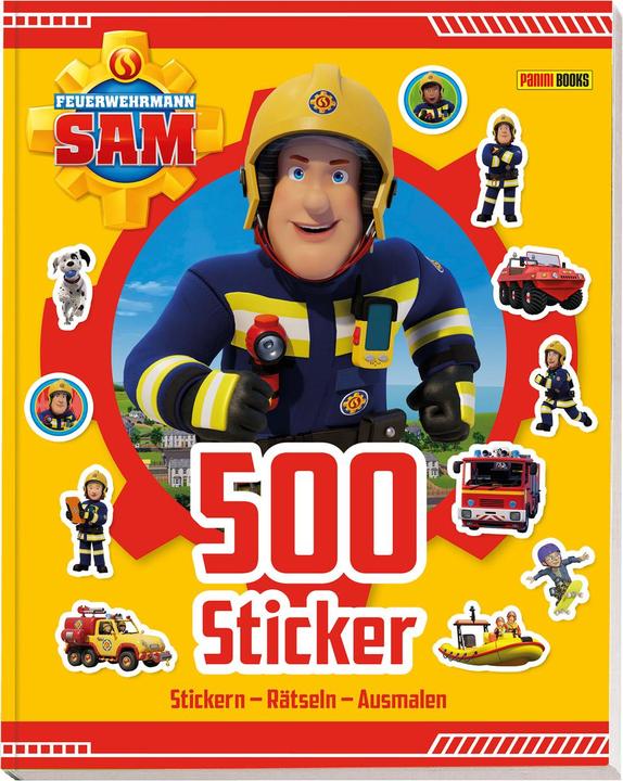 Actual product image Panini Fireman Sam: 500 stickers - stickers - puzzles - colouring in