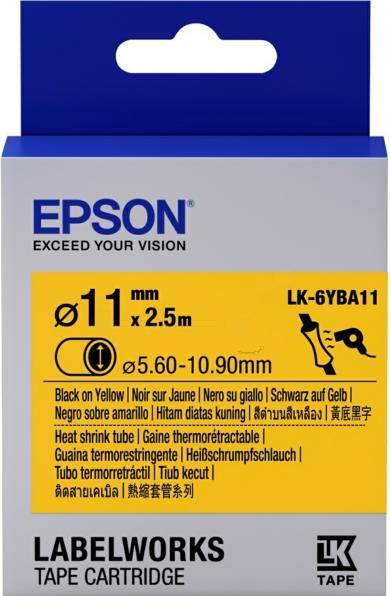 Actual product image Epson LABEL CASSETTE LK-6YBA11 (1 x)