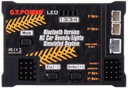 Actual product image G.T. Power Bluetooth Version RC Car Sounds & Lights Simulated System