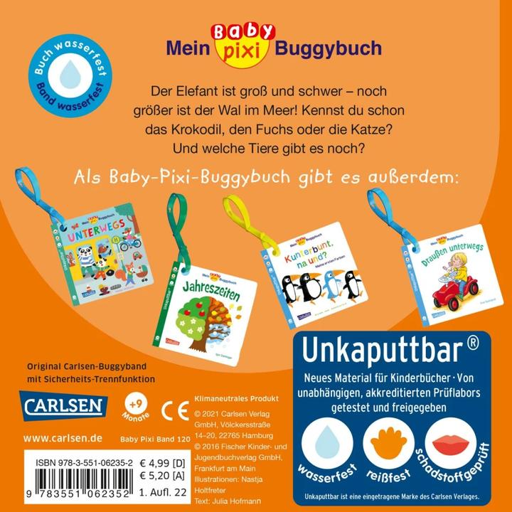 Produktbild Mein Baby-Pixi-Buggybuch: Mein erstes Tierbuch (Deutsch)