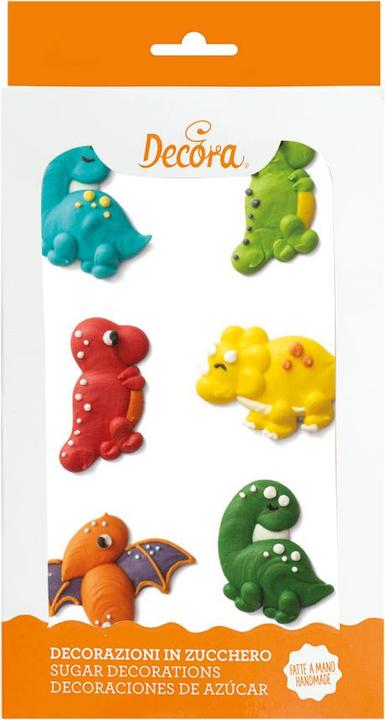 Actual product image Decora Sugar decoration dinosaur (6 x)