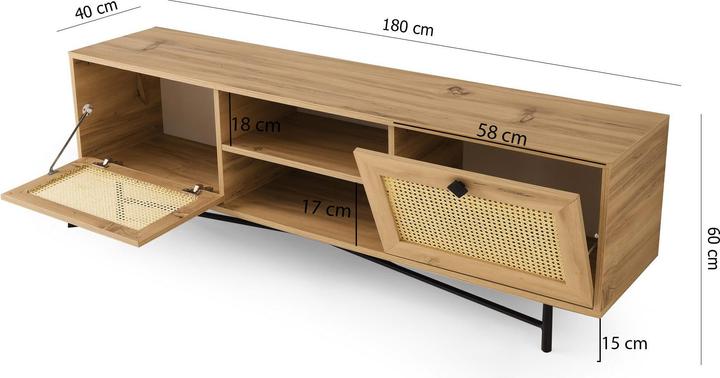 Image du produit Skye Decor Jemma (180 x 40 x 60 cm)