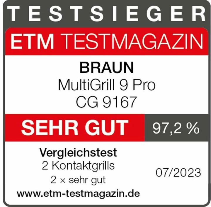 Produktbild Braun Multigrill 9 Pro